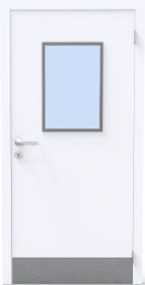 Двери для школ и учебных заведений — Дверь остекленная однопольная — фото