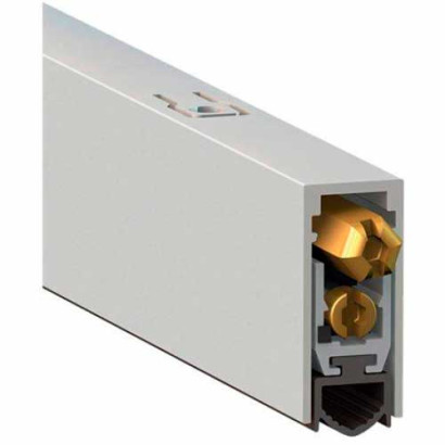 Дверь глухая двупольная — Автоматический порог — фото